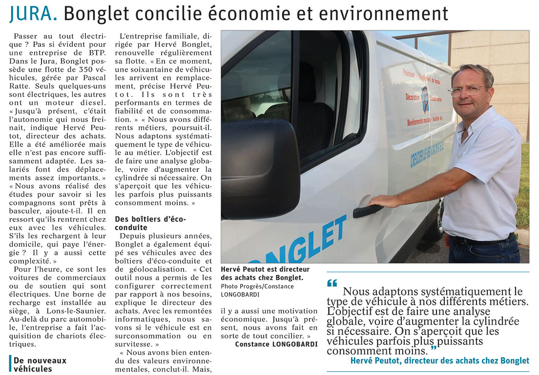 bonglet revue de presse septembre 2021